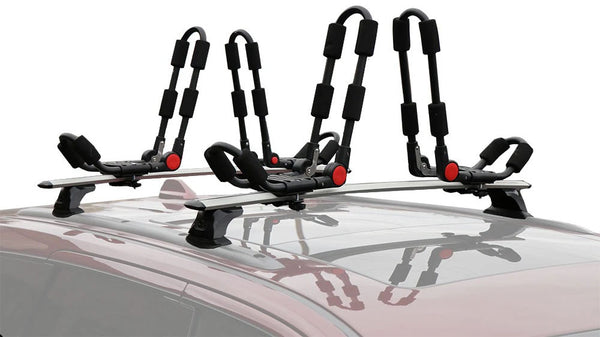 BrightLines Roof Rack Crossbars and 2 sets of Kayak Racks Combo