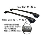 BrightLines Aero Roof Rack Crossbars Ski Rack Combo Compatible with Jeep Cherokee 2014-2023