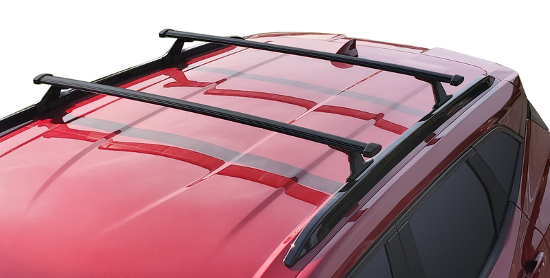 BRIGHTLINES Crossbars Roof Racks Ski Rack Combo Compatible with Chevy Trailblazer 2021-2024 (Up to 6 Pairs of Skis or 4 Snowboards)