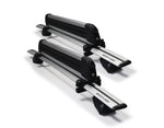 BrightLines Roof Rack Crossbars and Ski Rack Combo Compatible with Ford Explorer 2020-2025 (Up to 6 Skis or 4 Snowboards)