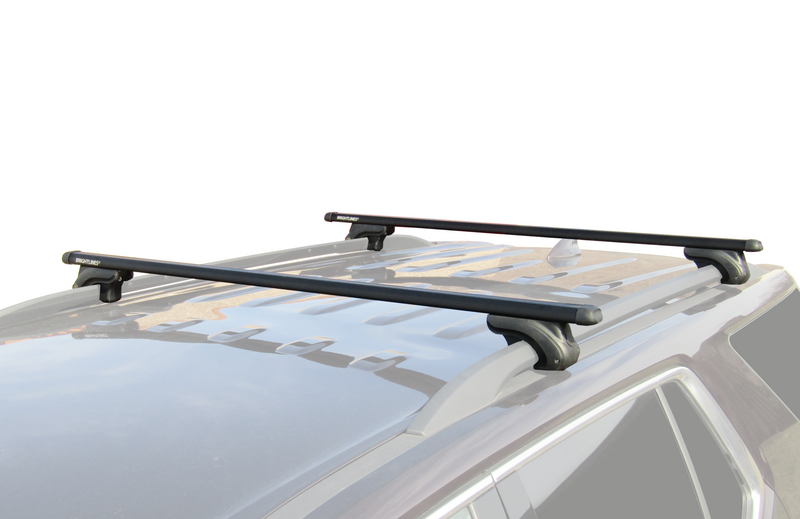 BRIGHTLINES 53" All Black Universal Crossbars Roof Racks Compatible with Raised Roof Side Rails for Kayak Luggage ski Bike Carrier, a Set of 2