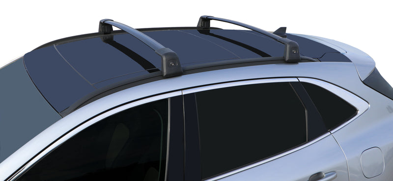 BRIGHTLINES Heavy Duty Anti-Theft Crossbars Roof Racks & Ski Rack Combo Compatible with 2020-2024 Ford Escape (Up to 6 pairs Skis or 4 Snowboards) - Including Models with panoramic sunroof - Exclusive from ASG Auto Sports