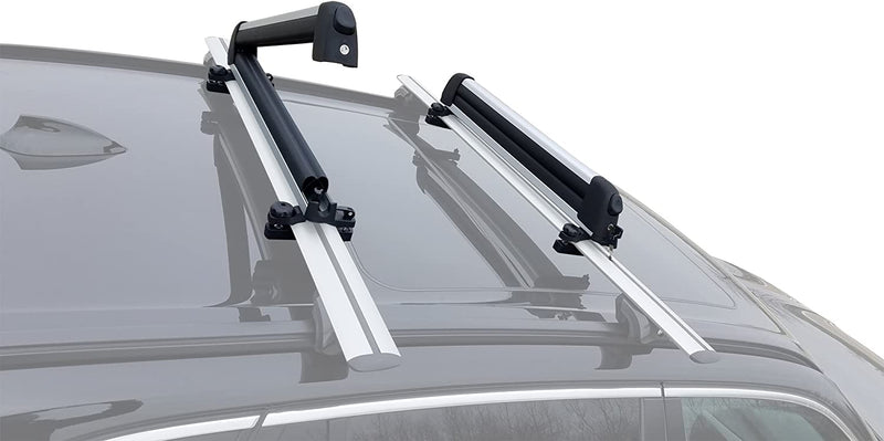 BrightLines Roof Rack Crossbars Ski Rack Combo Compatible for Subaru Crosstrek 2018-2023 (Up to 6 pairs Skis or 4 Snowboards)