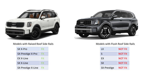 BRIGHTLINES Heavy Duty Anti-Theft Premium Aluminum Roof Rack Crossbars and Ski Rack Combo Compatible with 2023 Kia Telluride X-Line & X-Pro Models with Raised Roof Side Rails (Up to 6 Pairs of Ski Racks or 4 Snowboards)