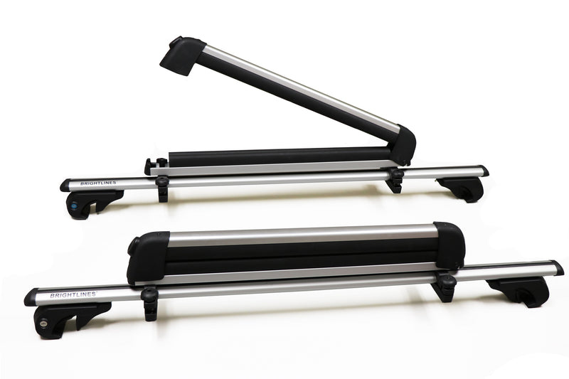 BrightLines Roof Racks Cross Bars Ski Rack Combo Compatible with Jeep Grand Cherokee 1999-2010