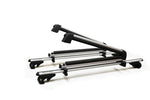 BrightLines Roof Racks Cross Bars Ski Rack Combo Compatible with Lexus RX350 2007-2015 (Up to 4 Skis or 2 Snowboards)