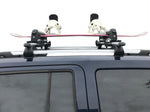 BrightLines Roof Racks Cross Bars Ski Rack Combo Compatible with Subaru Crosstrek 2013-2023 (Up to 4 Skis or 2 Snowboards)