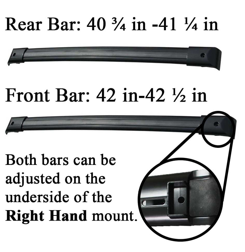 BrightLines Roof Rack Crossbars Ski Rack Combo Replacement For Honda Odyssey 1999-2004 (4 pairs skis or 2 snowboards)