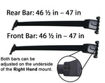 BrightLines Roof Rack Crossbars Ski Rack Combo Replacement For Honda Pilot 2009-2015 (4 pairs skis or 2 snowboards)