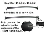 BrightLines Roof Rack Crossbars and Ski Rack Combo Replacement for Ford Explorer 2011-2015 (4 pairs skis or 2 snowboards) - ASG AUTO SPORTS