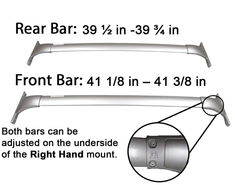 BrightLines Roof Rack Crossbars Kayak Rack Combo Replacement For Nissan Rogue 2014-2020