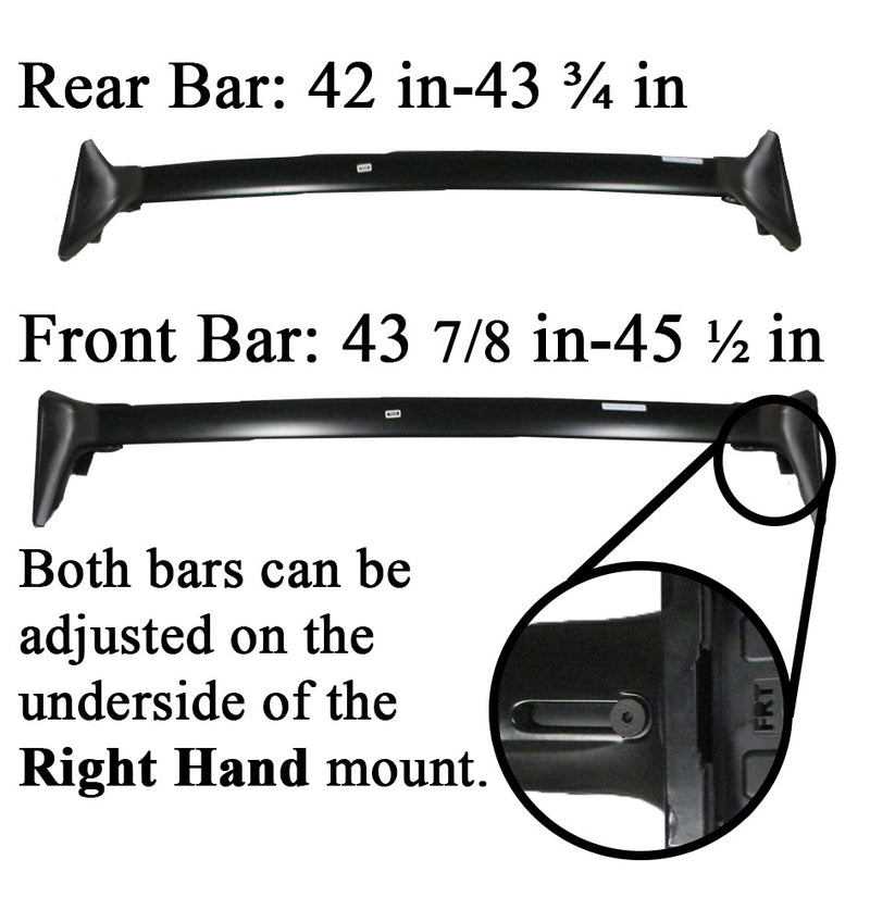 BrightLines Roof Rack Crossbars Ski Rack Combo Replacement For Lexus NX 200t 300h 2015-2021