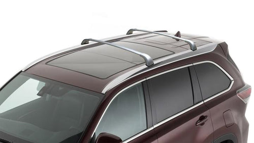 BrightLines Toyota Highlander XLE Limited SE Roof Rack Crossbars 2014-2019 in Silver-Used - ASG AUTO SPORTS