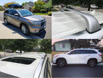 BrightLines Toyota Highlander XLE Limited SE Roof Rack Crossbars 2014-2019 in Silver - ASG AUTO SPORTS