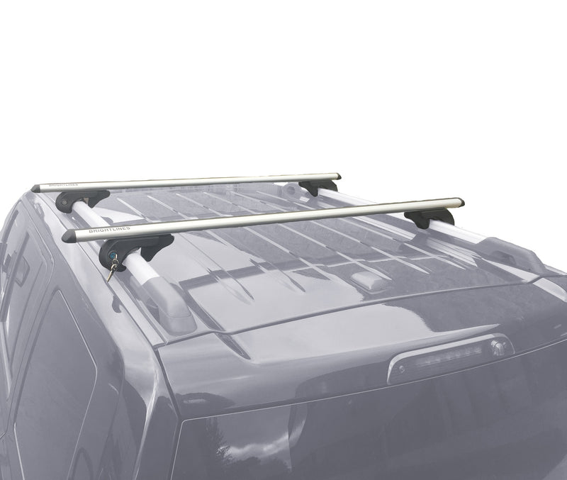 BrightLines Roof Rack Crossbars Compatible with BMW X3 2004-2010