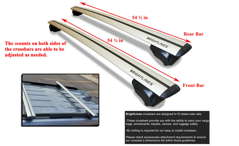 BRIGHTLINES Heavy Duty Anti-Theft Premium Aluminum Roof Bars Roof Rack –  ASG AUTO SPORTS