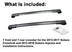 BrightLines Roof Rack Crossbars for Subaru Crosstrek 2013-2017 & Impreza 2012-2016 - ASG AUTO SPORTS