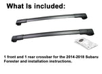 BrightLines Roof Rack Crossbars Replacement For Subaru Forester 2014-2018 - ASG AUTO SPORTS